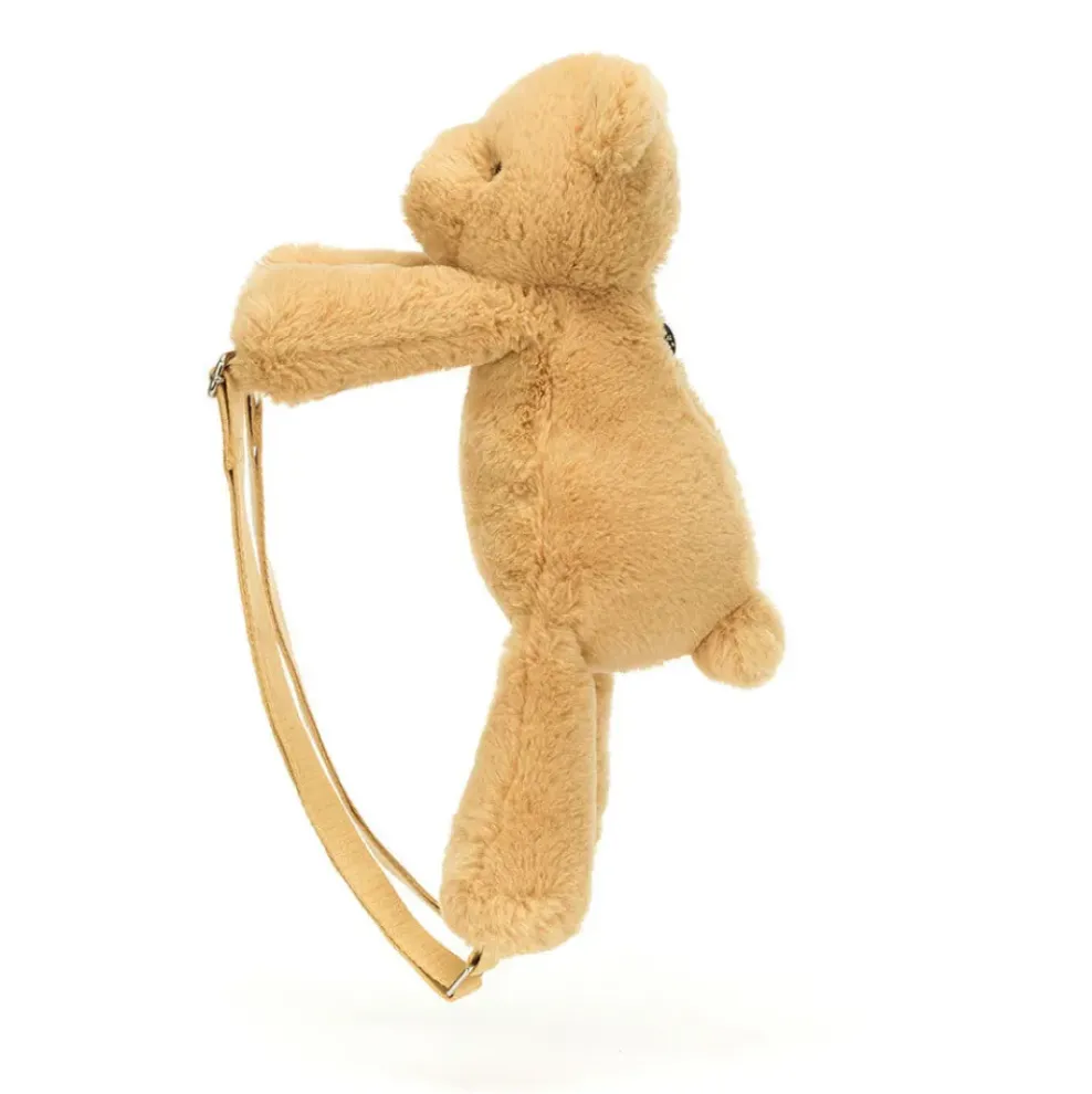 Jellycat Smudge Bear Backpack 17" Outlet