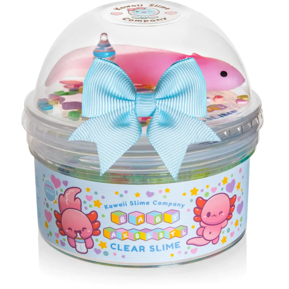 Kawaii Company Kawaii Slime: Baby Axolotl Clear Slime Fashion