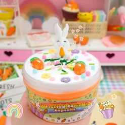 Kawaii Company Kawaii Slime: Frosted Carrot Cupcake Cloud Creme Slime Clearance