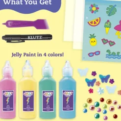 Scholastic Klutz® Paint & Peel Jelly Stickers: Glitter Goals! Clearance