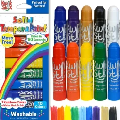 The Pencil Grip Kwik Stix Tempera Paint- Rainbow Set (10 colors) Online