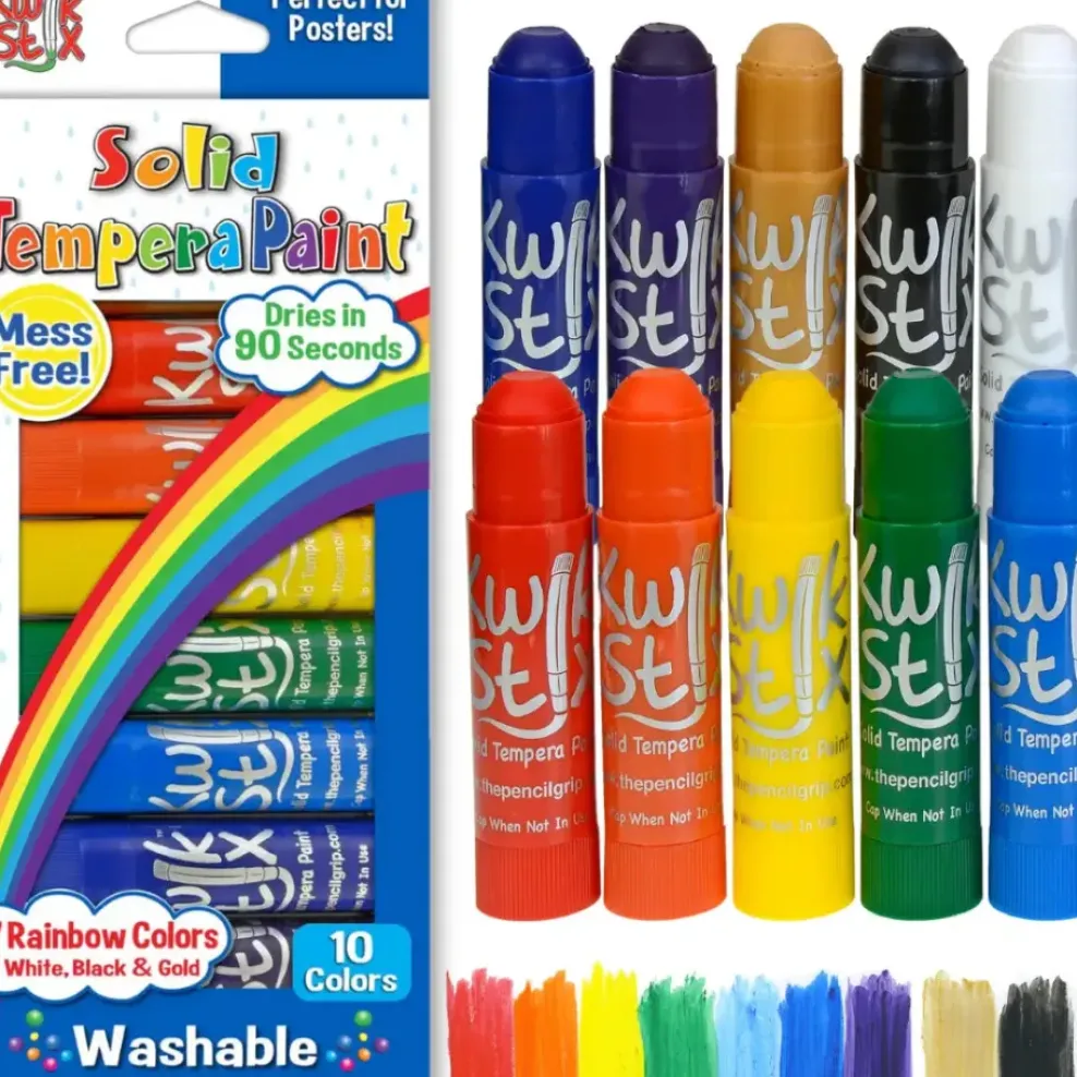 The Pencil Grip Kwik Stix Tempera Paint- Rainbow Set (10 colors) Online