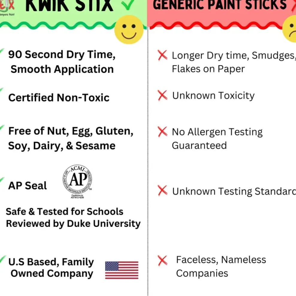 The Pencil Grip Kwik Stix Tempera Paint- Rainbow Set (10 colors) Online