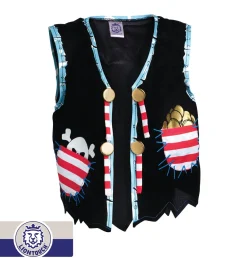 Hotaling Imports Liontouch Red Stripe Pirate Vest Fashion