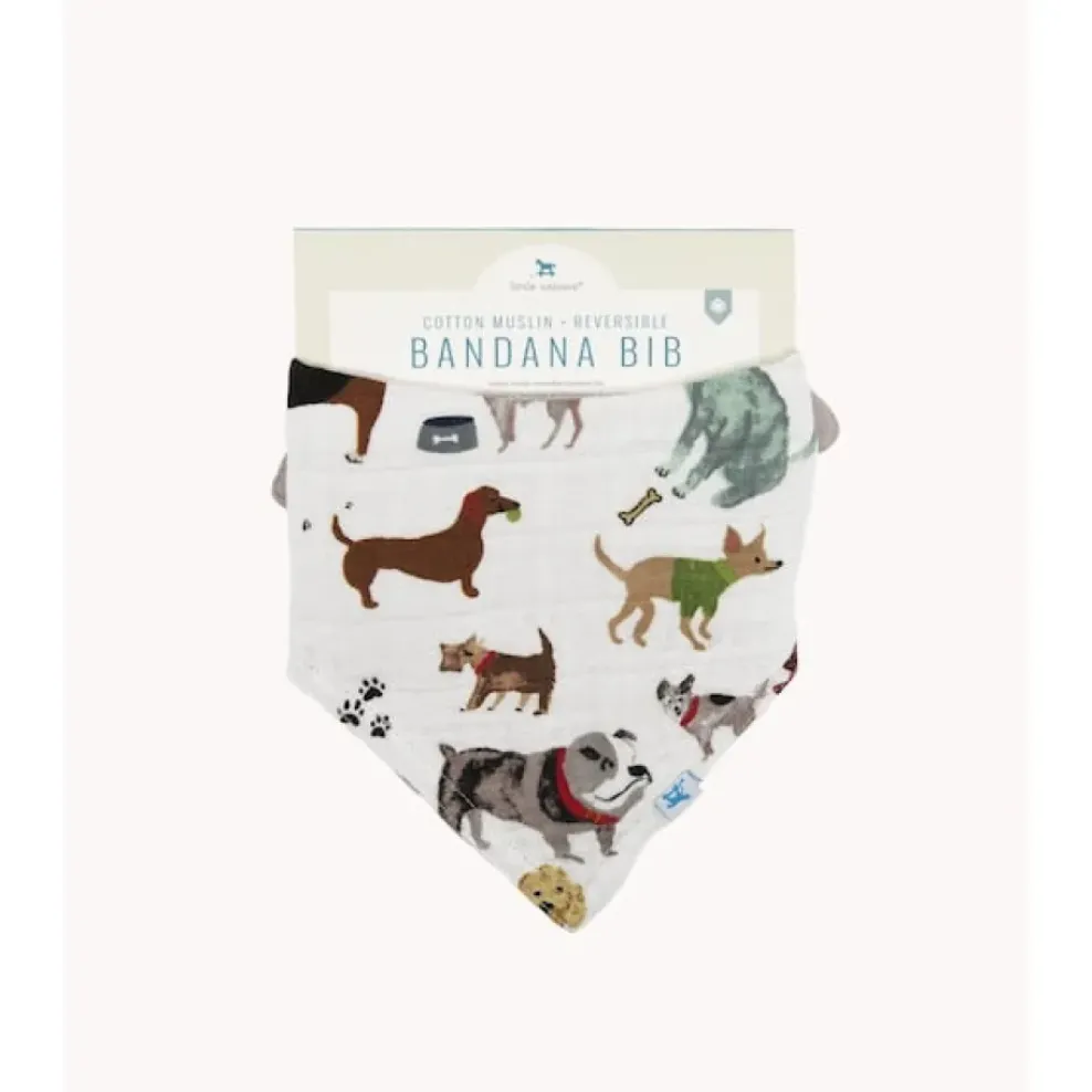 Little Unicorn Cotton Muslin Reversible Bandana Bib Woof New