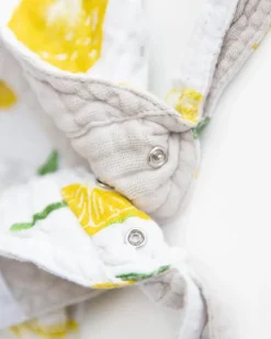 Little Unicorn Cotton Muslin Reversible Bandana Bib Lemon Drop Best