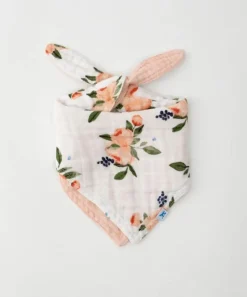 Little Unicorn Cotton Muslin Reversible Bandana Bib Watercolor Rose Sale