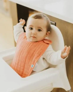 Little Unicorn Cotton Muslin Classic Bib Rose Petal Fashion