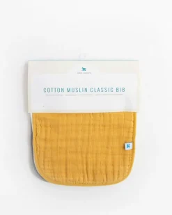 Little Unicorn Cotton Muslin Classic Bib Mustard Hot