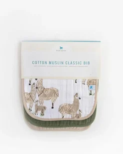 Little Unicorn Cotton Muslin Classic Bib Llama Llama Clearance