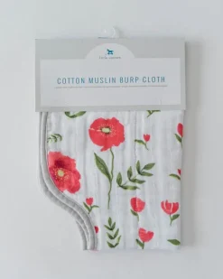 Little Unicorn Cotton Muslin Burp Cloth Summer Poppy Outlet