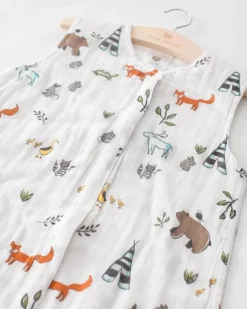 Little Unicorn Cotton Muslin Sleep Bag Forest Friends Outlet
