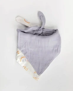 Little Unicorn Deluxe Muslin Reversible Bandana Bib Rainbow Raindrop Fashion