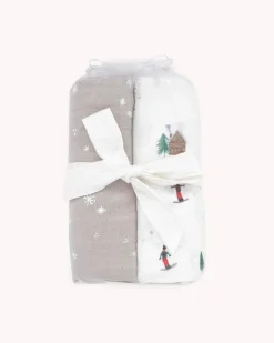 Little Unicorn Set 2 Cotton Muslin Swaddles Powder Party Fashion