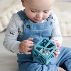 Malarkey Kids Malarky Kids® Chew Cube Silicone Rattle (Grey) Fashion