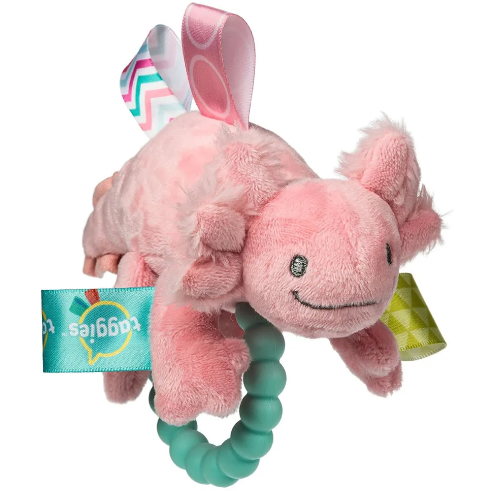 Mary Meyer Taggies® Teether Rattle: Lizzy Axolotl New