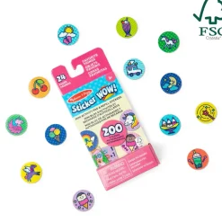 Melissa and Doug Melissa & Doug® Sticker WOW!® Mini Activity Pad & Refill Stickers - Favorite Things (200+ Stickers, Stamper Not Included) Sale