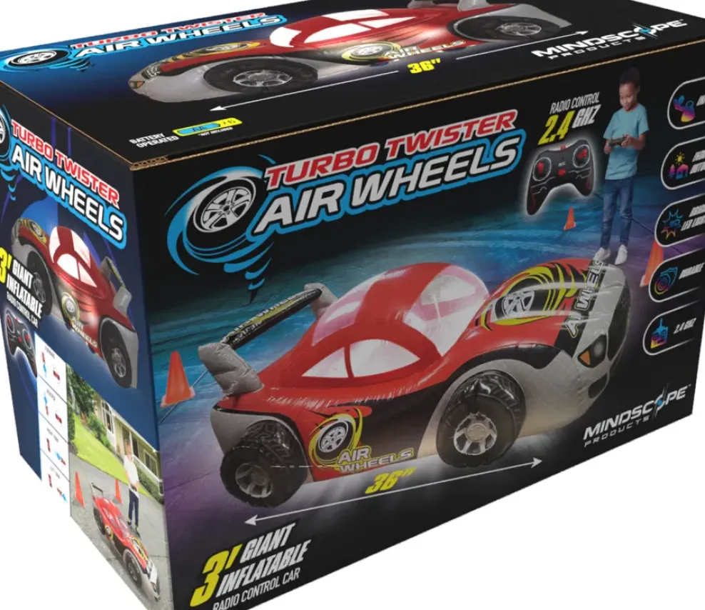 Mindscope Turbo Twister Air Wheels (Red) 3' Fashion