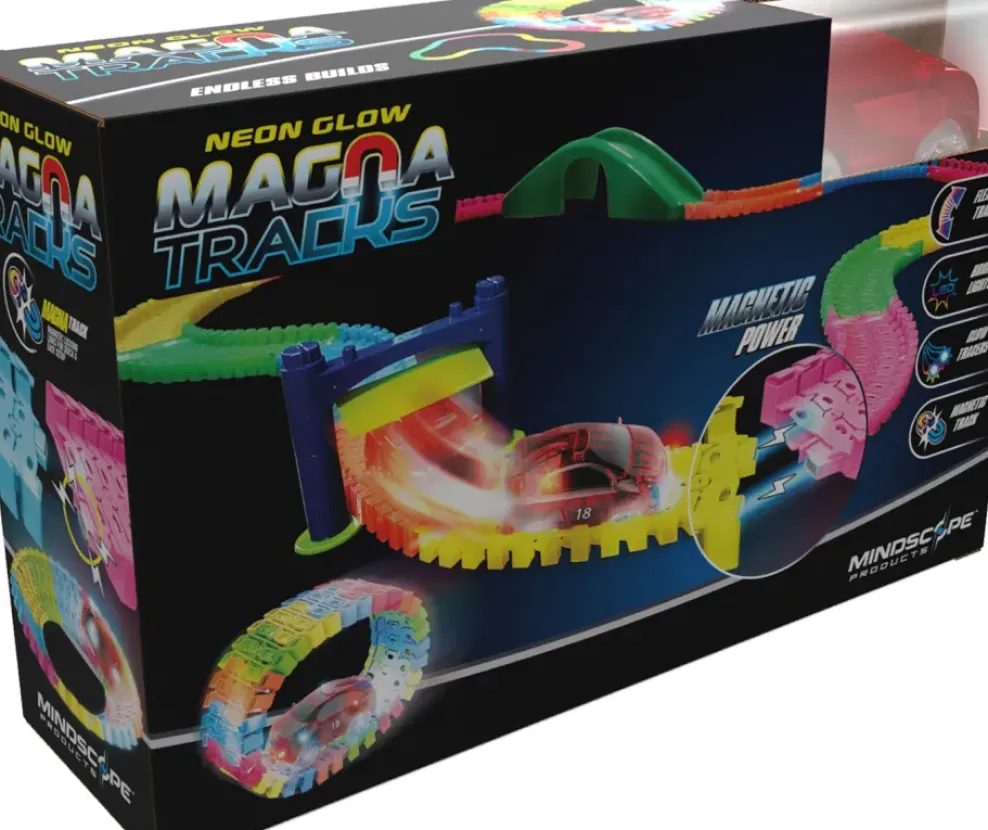 Mindscope Twister Track 3D 11 Feet of Neon Glow In The Dark Track + Car Discount