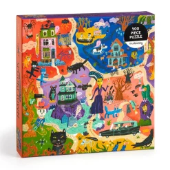 Mudpuppy 500 Piece Family Puzzle Welcome to Spooky Town Online