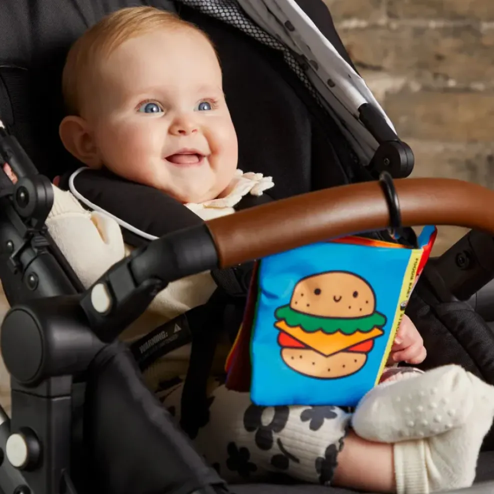 Mudpuppy Crinkle Fabric Stroller Book: Foodie Baby Discount