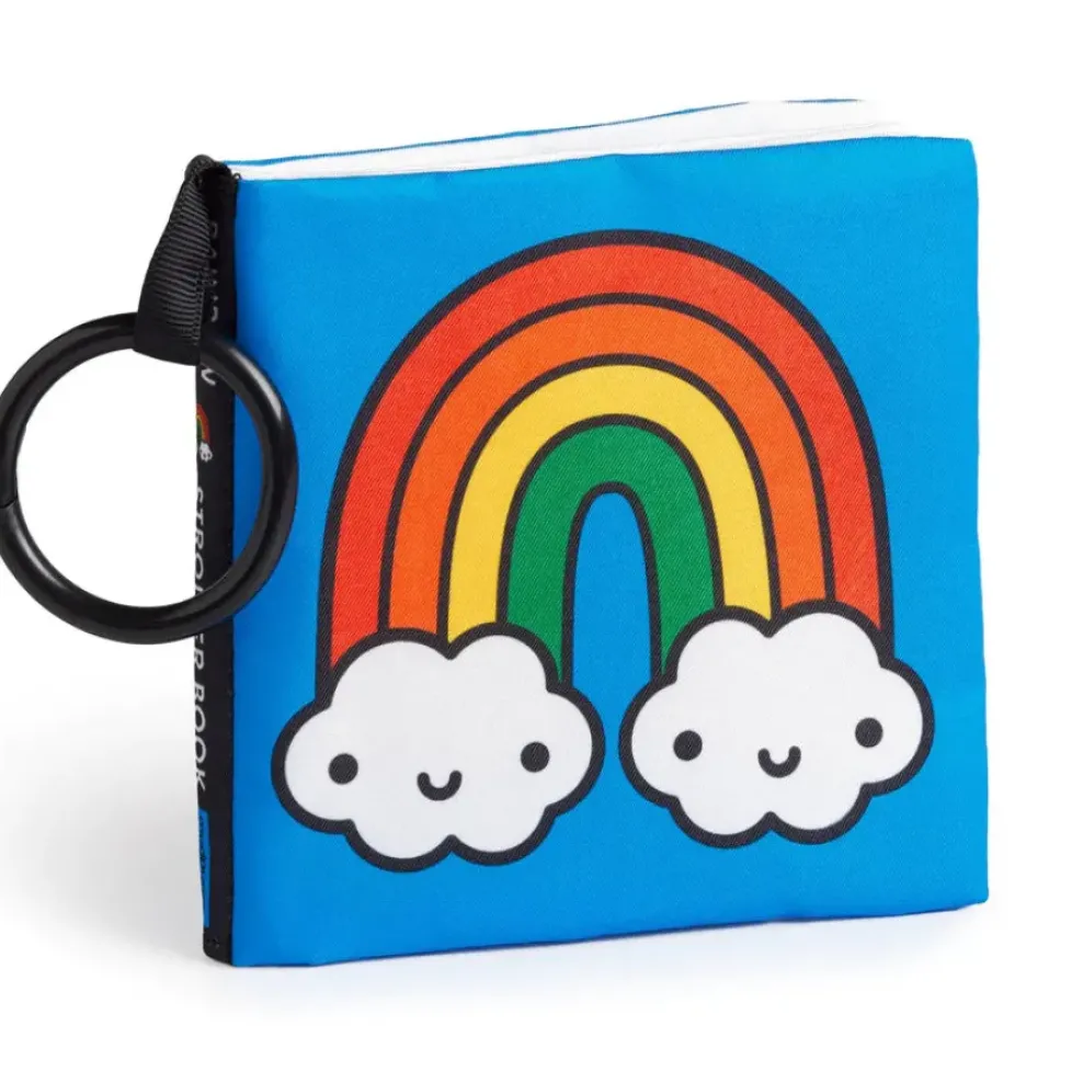 Mudpuppy Crinkle Fabric Stroller Book: Rainbow World New