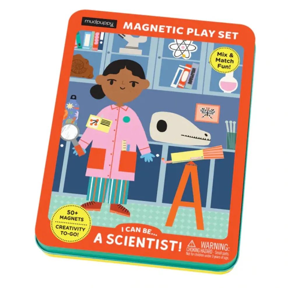 Mudpuppy Magnetic Play Set I Can Be...A Scientist! Fashion