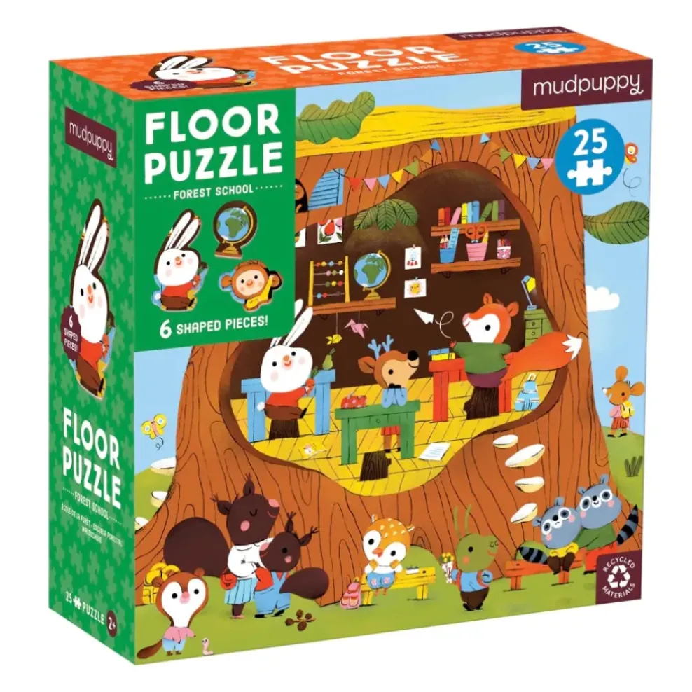 Mudpuppy 's 25 Piece Floor Puzzle - Forest School Online