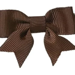 No Slippy Hair Clippy Emily Grosgrain Baby Bow Brown Best
