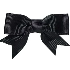 No Slippy Hair Clippy Emily Grosgrain Baby Bow Black Fashion