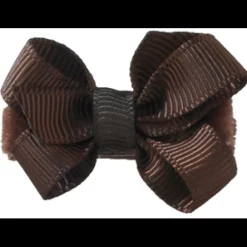 No Slippy Hair Clippy Haley Mini Grosgrain Bow Brown Fashion