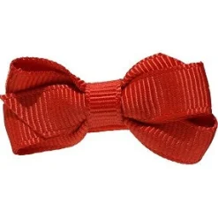 No Slippy Hair Clippy Haley Mini Grosgrain Bow Red Clearance