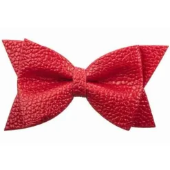 No Slippy Hair Clippy Leather Bow Red Online