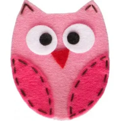 No Slippy Hair Clippy Ruby Owl Pink New