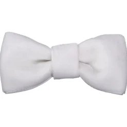 No Slippy Hair Clippy Sadie Velvet Bowtie Bow White Best