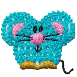 No Slippy Hair Clippy Taylor Crochet Mouse Turquoise Fashion
