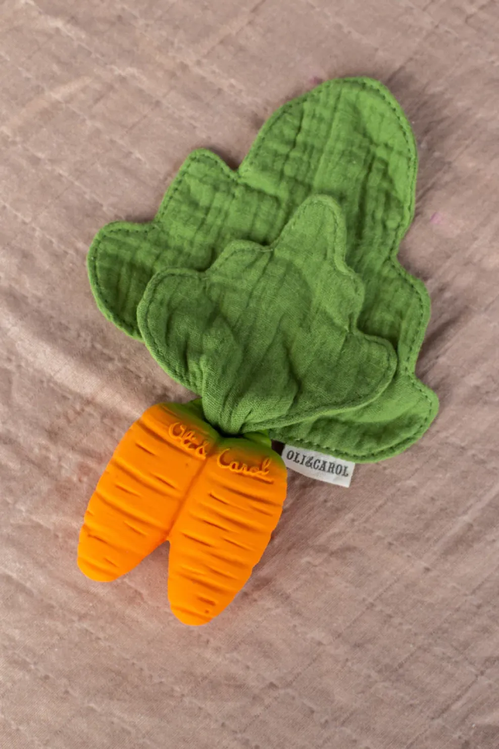 Hotaling Imports Oli & Carol Cathy the Carrot Mini Doudou Teether Fashion