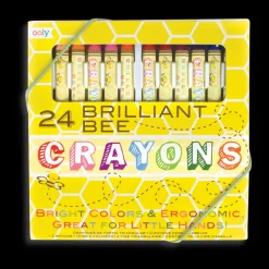 Ooly Brilliant Bee Crayons - Set of 24 Hot