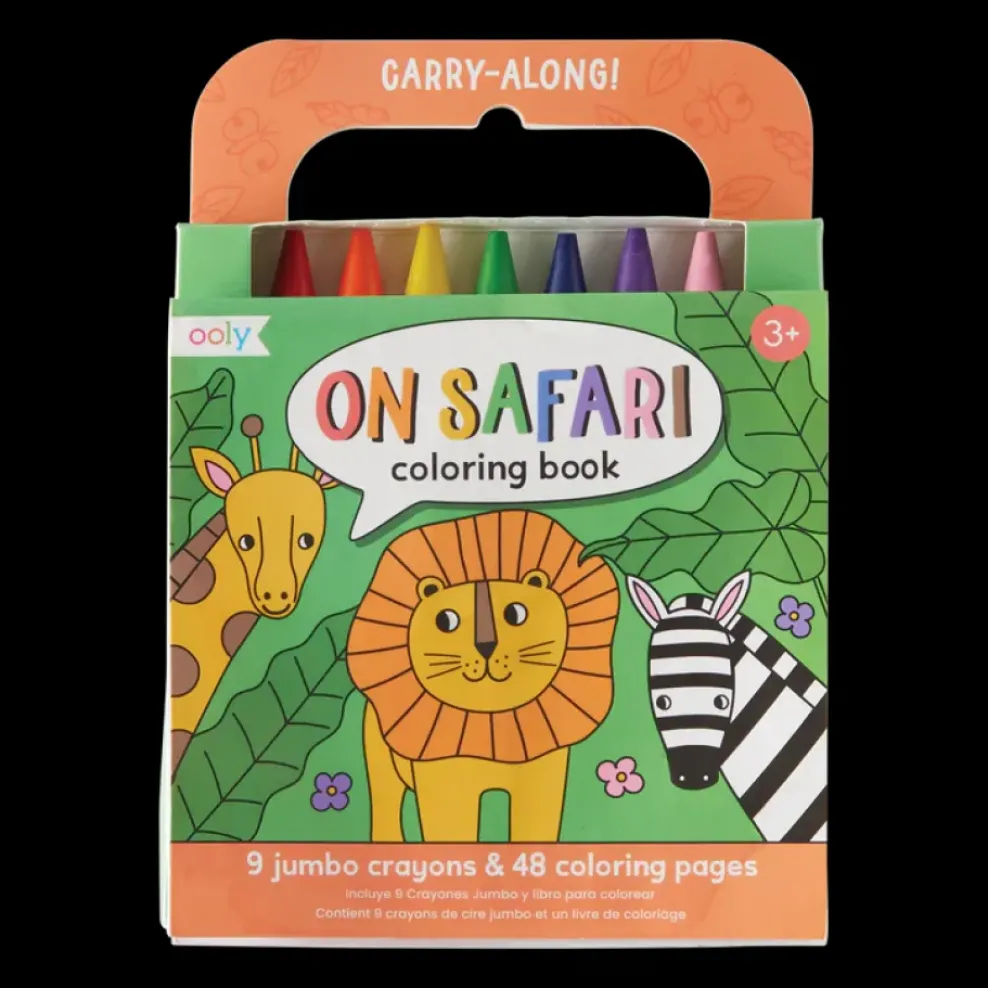 Ooly Carry-Along Coloring Book - On Safari Fashion