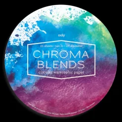 Ooly Chroma Blends Circular Watercolor Paper New