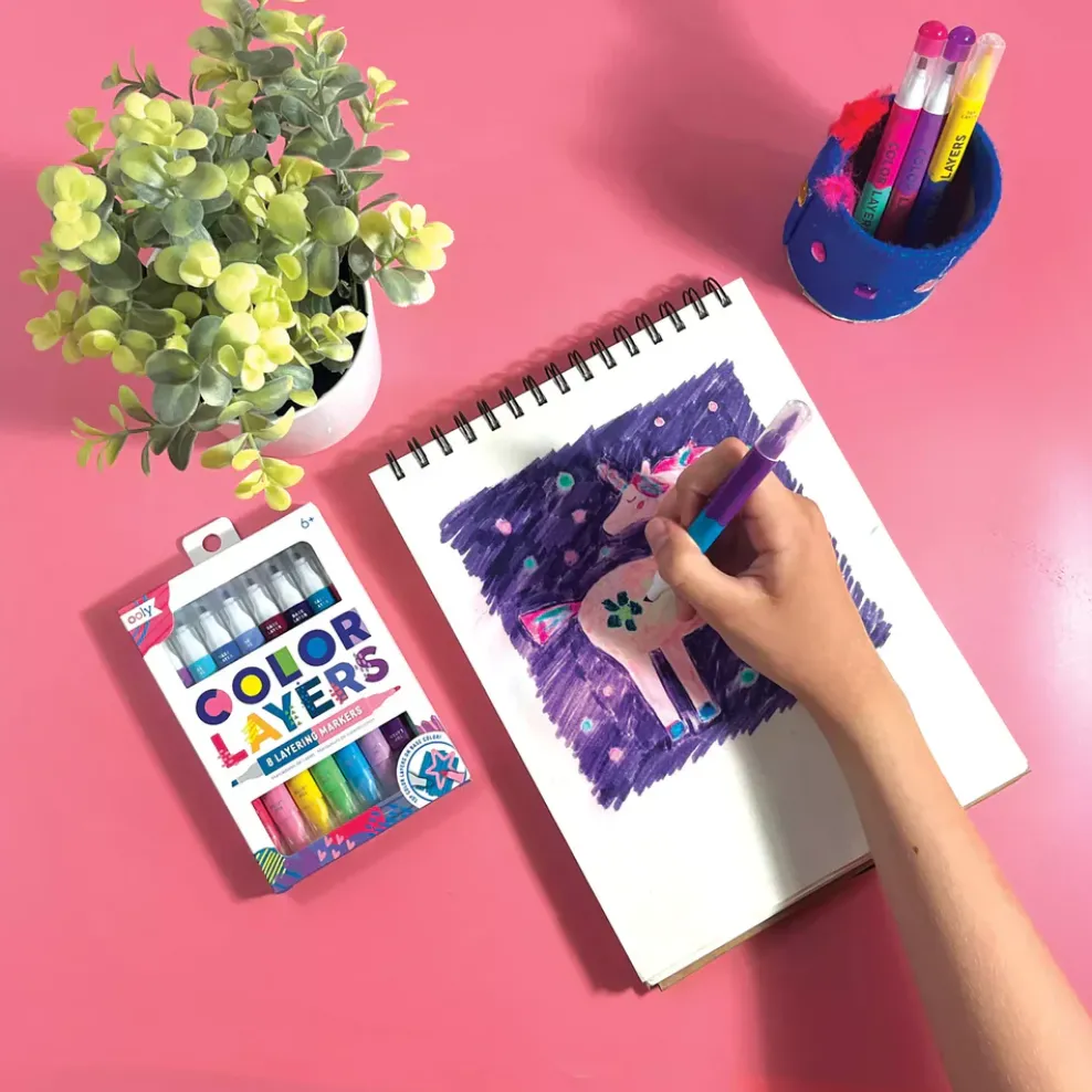 Ooly Color Layers Double Ended Layering Markers - Set of 8 Best
