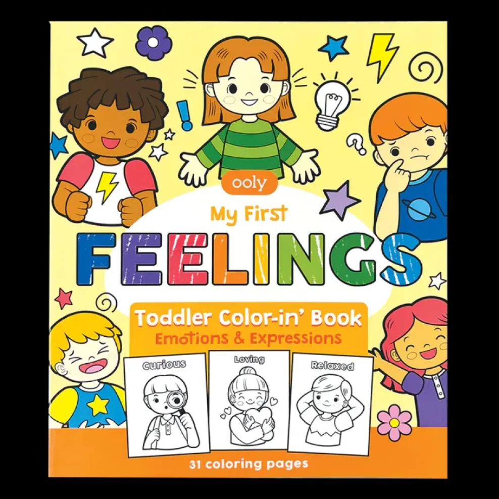 Ooly Color-In' Book Toddler - My First Feelings New