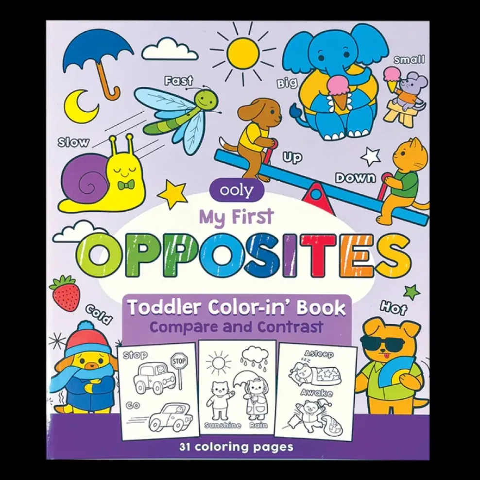 Ooly Color-In' Book Toddler - My First Opposites Outlet