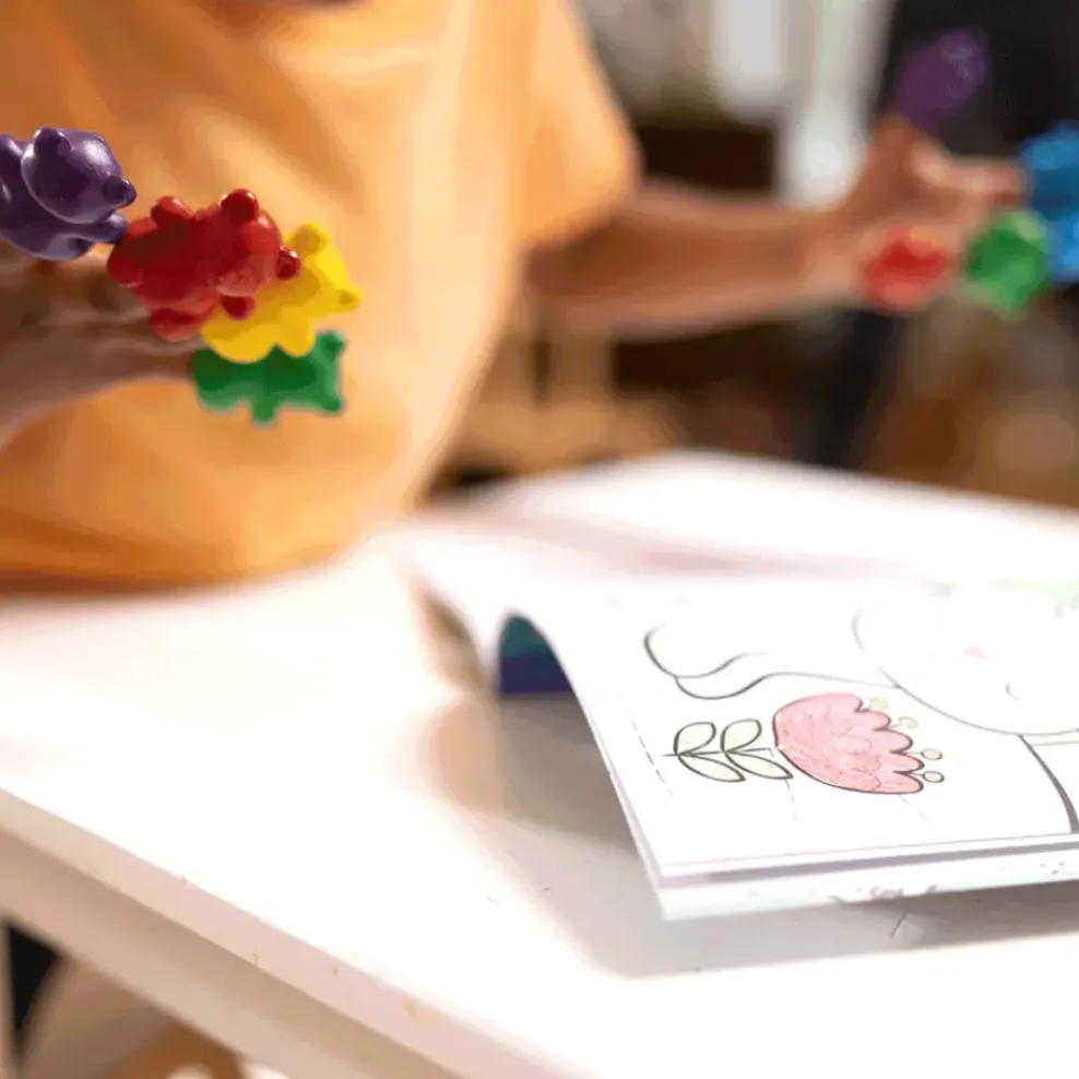 Ooly Cuddly Cubs Bear Finger Crayons - Set of 6 Fashion