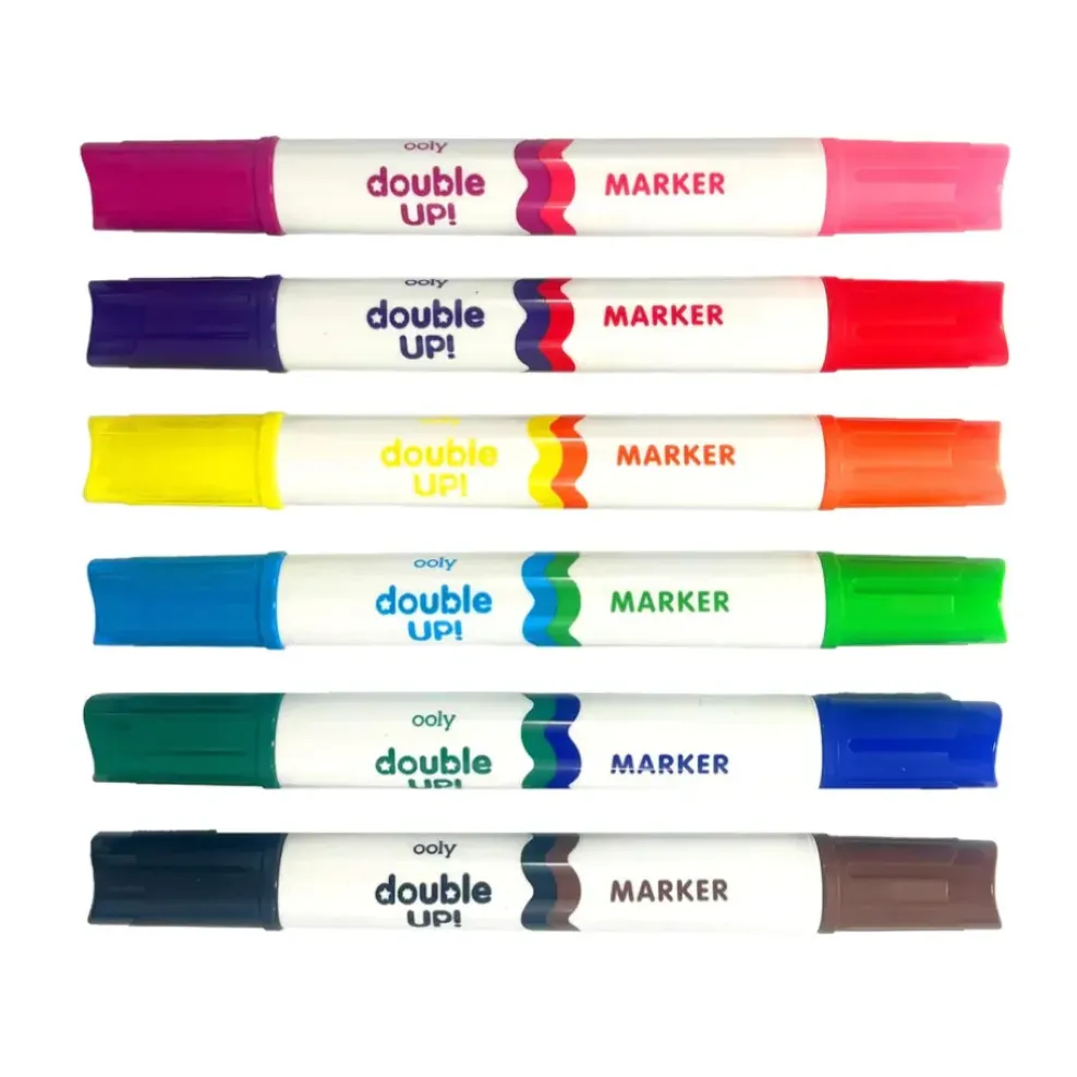 Ooly Double Up! Double-Ended Markers - Set of 6 Sale