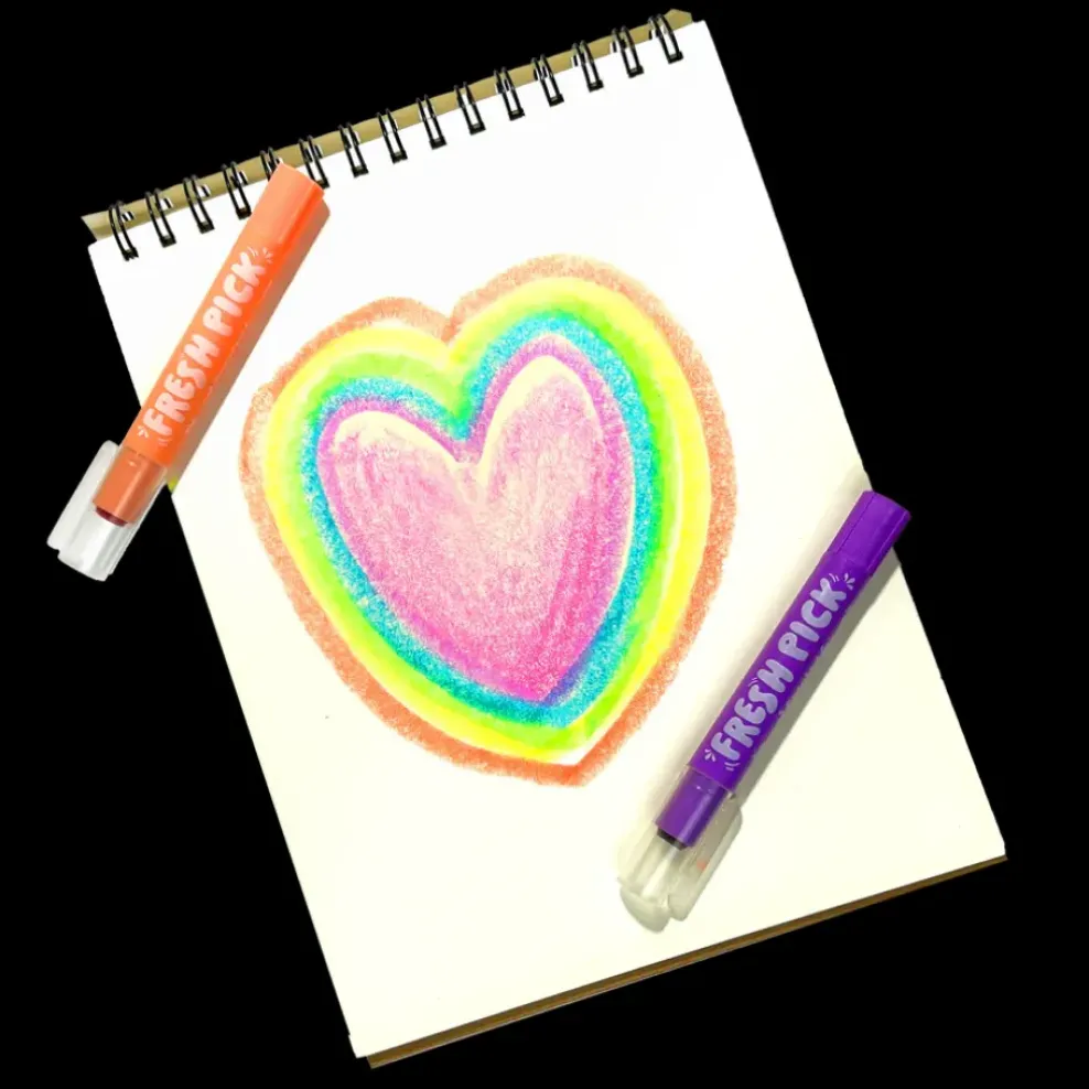 Ooly Fresh Pick Apple Scented Gel Crayons - Set of 6 Online