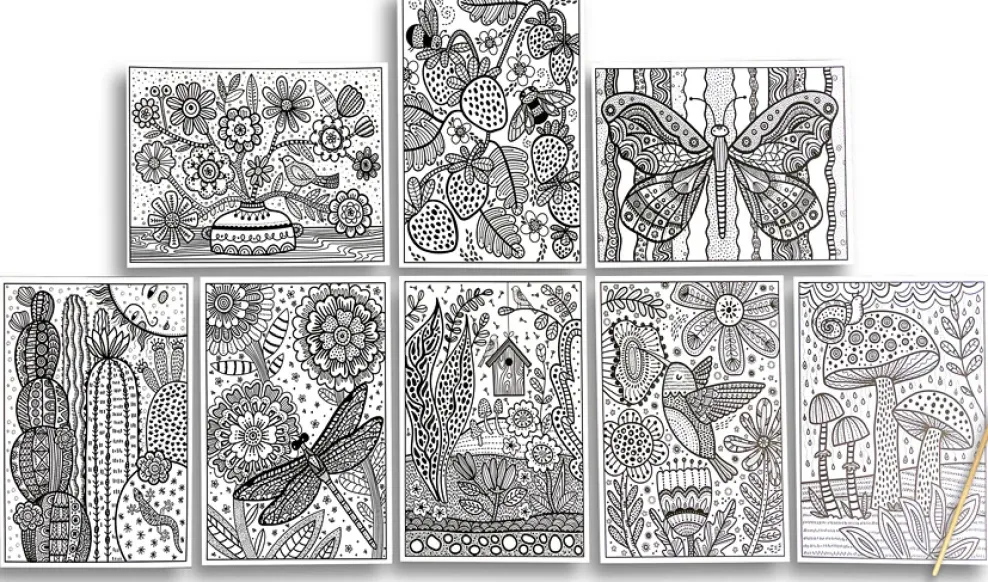 Ooly Hidden Colors Magic Paint Sheets: Magic Nature Hot