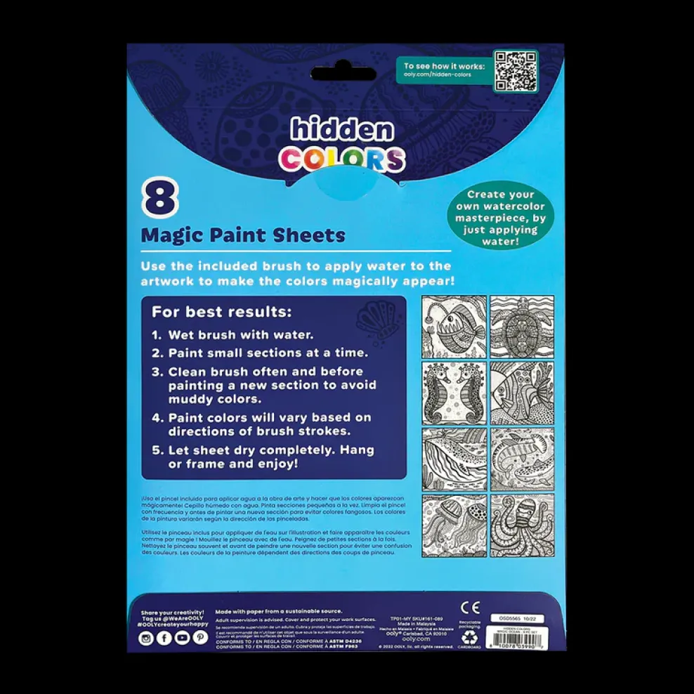 Ooly Hidden Colors Magic Paint Sheets: Magic Ocean Best