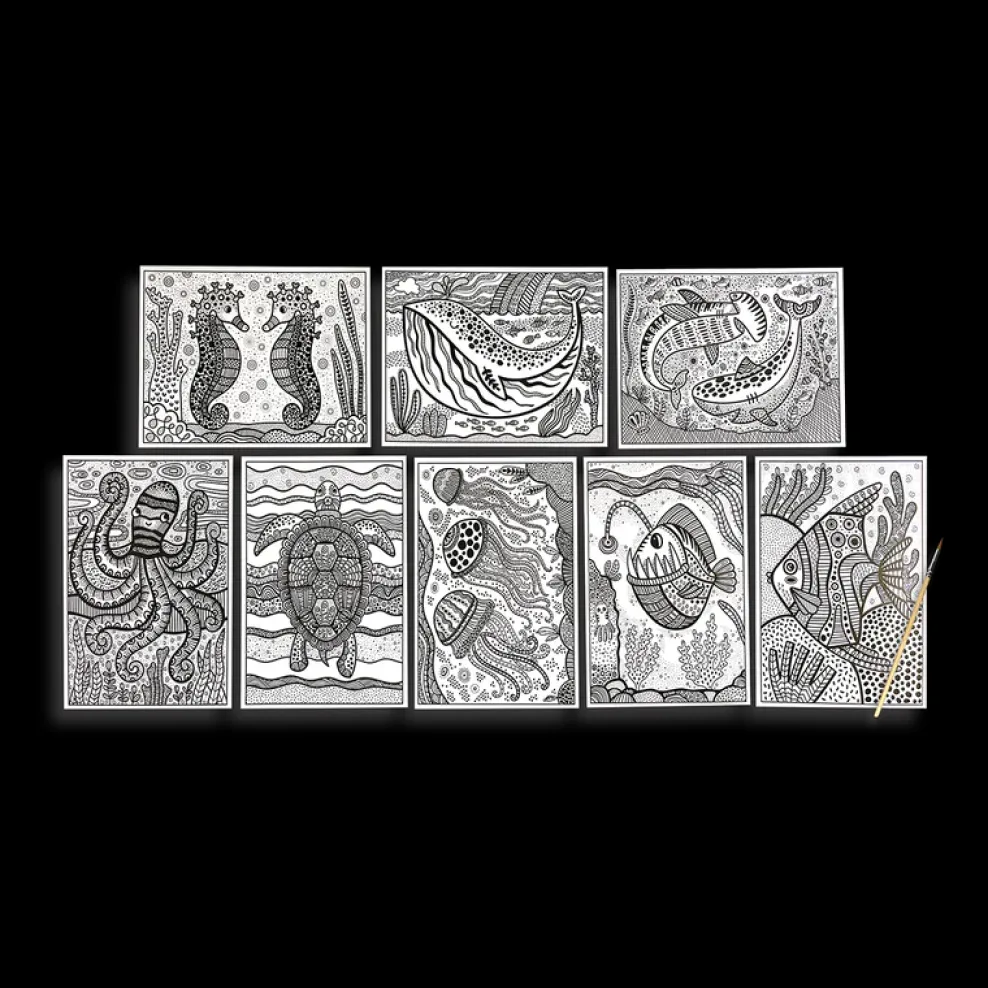 Ooly Hidden Colors Magic Paint Sheets: Magic Ocean Best