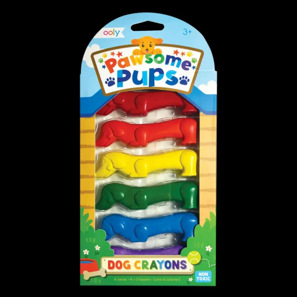 Ooly Pawsome Pups Dog Crayons - Set of 6 Outlet